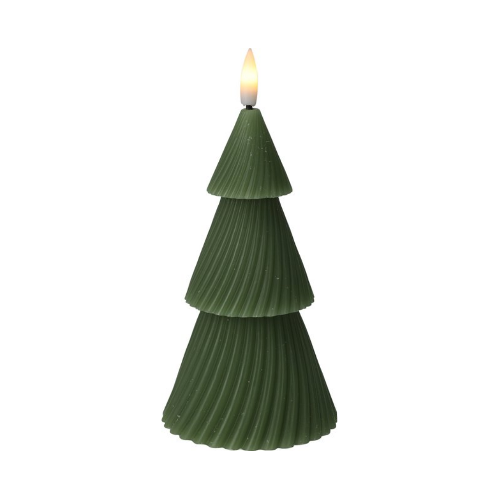 LED-kaars Boom Groen 15 cm