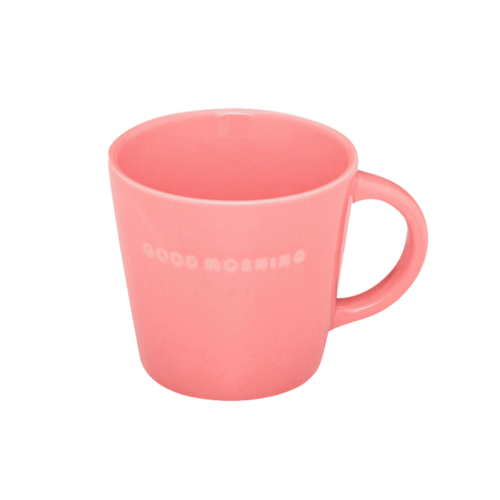 Vondels Ceramic Cappuccino Cup Good Morning Peach 250ml
