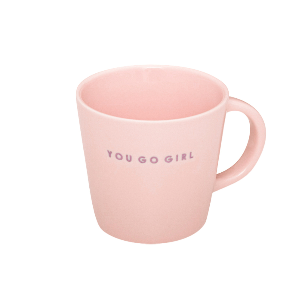 Vondels Ceramic Cappuccino Cup You Go Girl Ecru 250ml