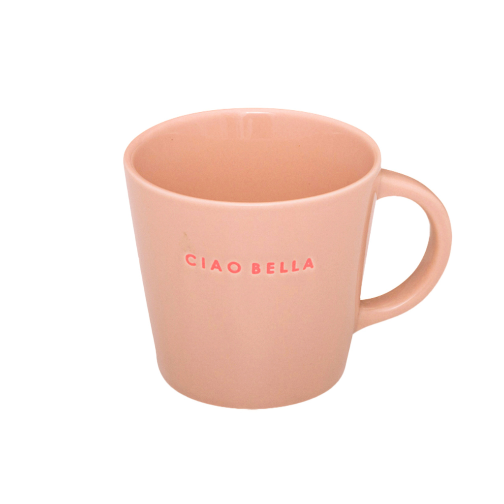 Vondels Ceramic Cappuccino Cup Ciao Bella Beige 250ml