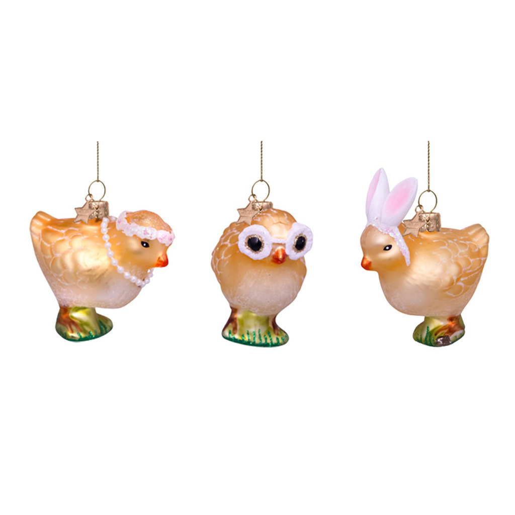 Vondels Paashanger Set Kippen 3 stuks 