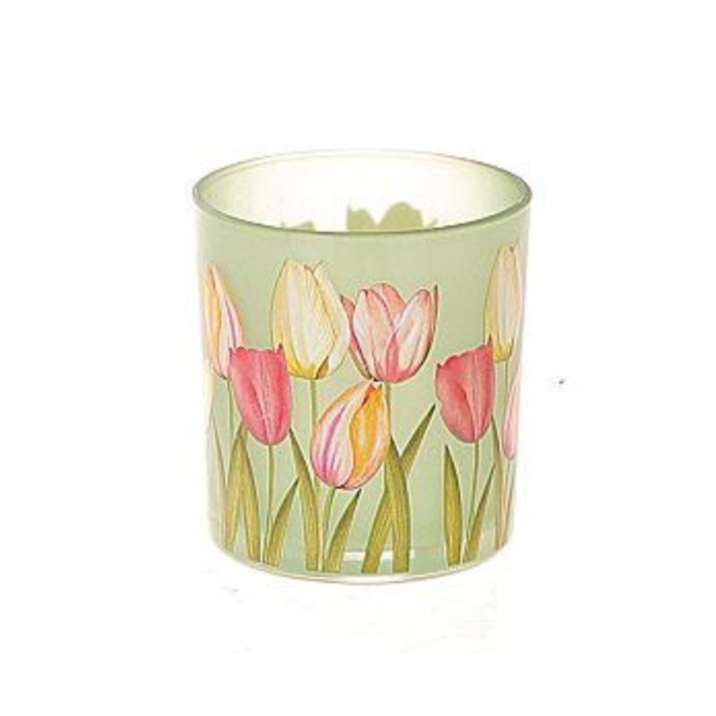 Theelichthouder Tulpen Groen