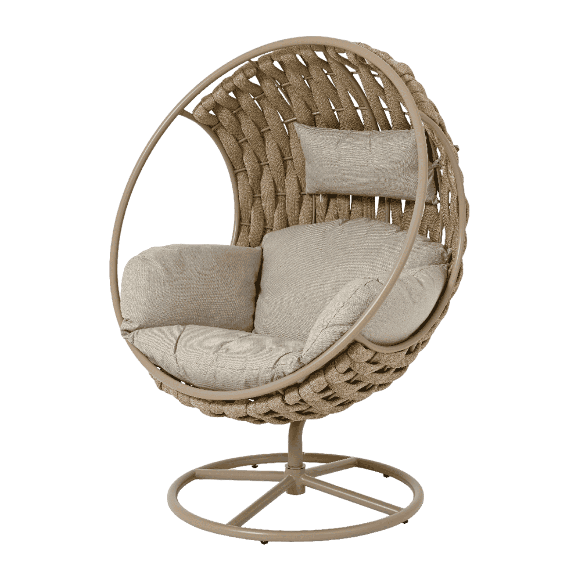 Outdoor Living Loungestoel Houston Draaibaar Naturel
