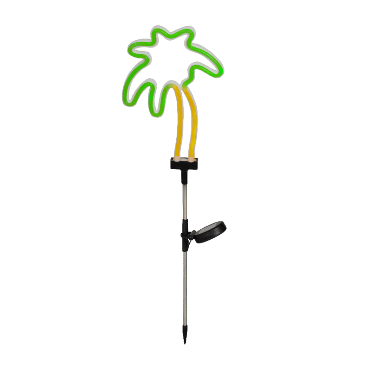 Lumineo Solar Neon Tuinsteker Palmboom Groen 74 cm