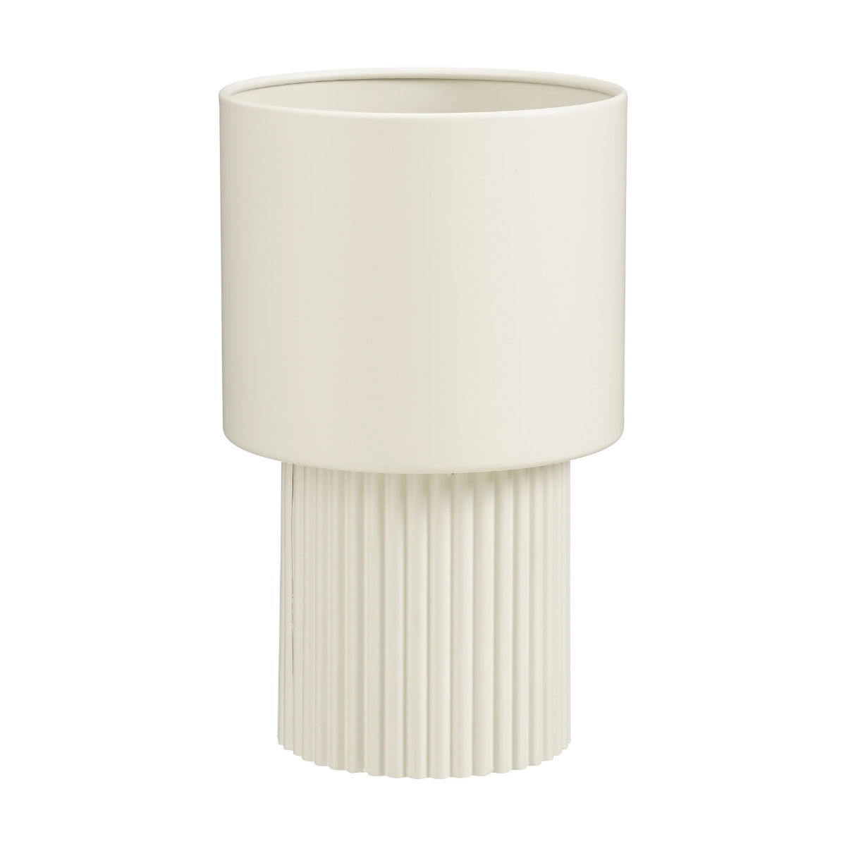 Mica Decorations Bloempot Lux Rond Wit 36 x 23 cm