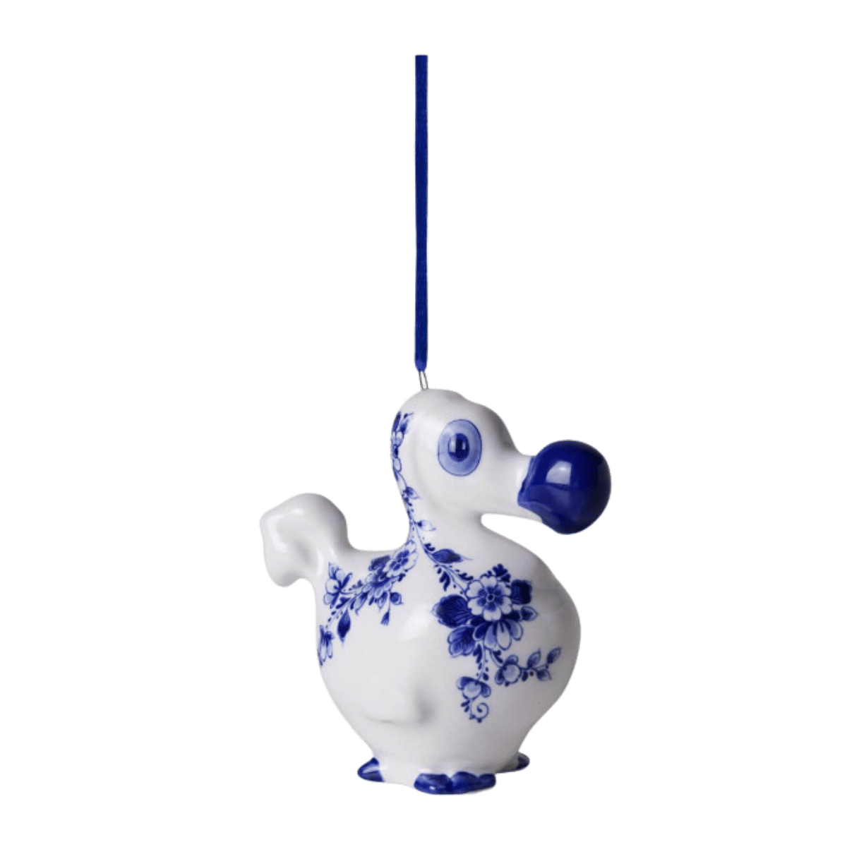 Heinen Delfts Blauw Kerstornament Dodo 8 cm