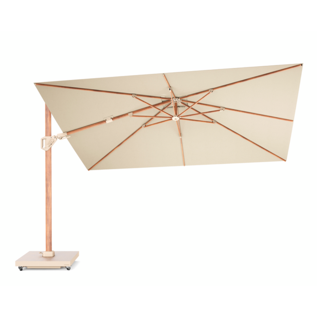 Platinum Zweefparasol Challenger T² Premium Champagne 260 x 350 cm