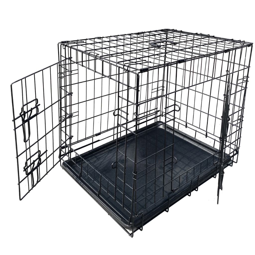 Hondenbench zwart 110 x 70 x 77 cm