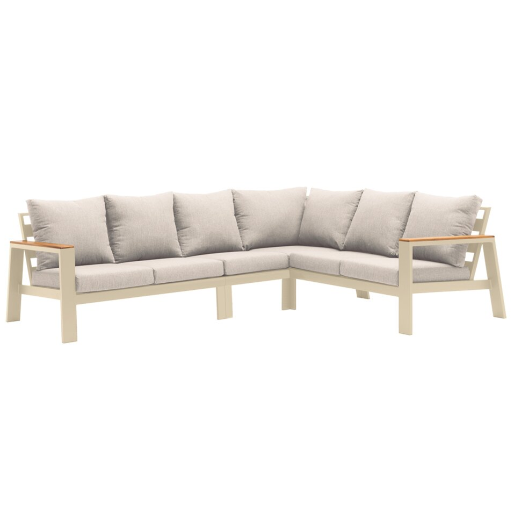 Royal Seasons Hoeklounge 6-zits Laos Beige 281 x 221 x 80 cm