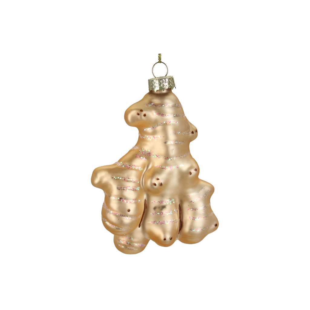 Kersthanger Gemberglas Bruin 10 cm