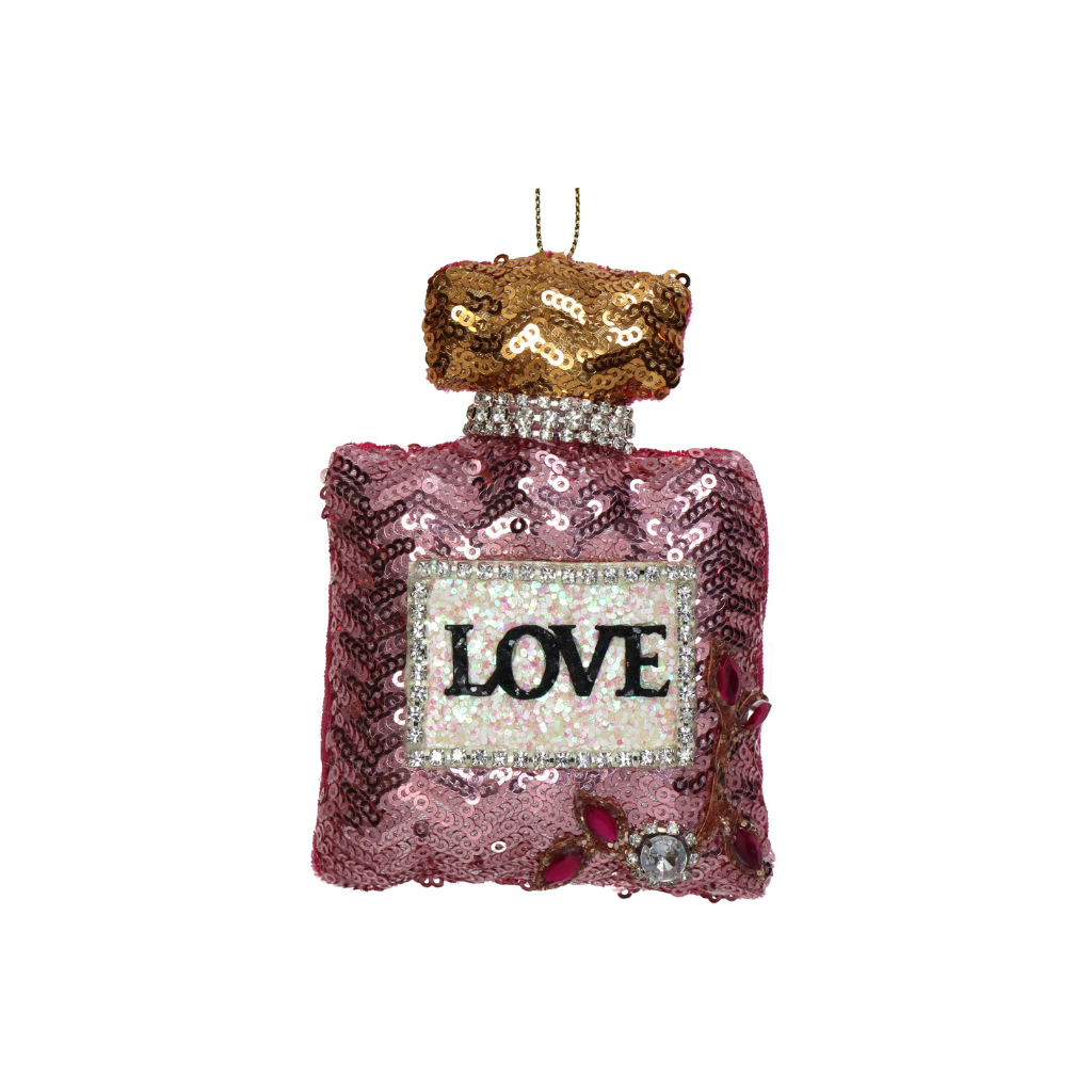 Kersthanger Parfum Liefde Roze 11.4 cm