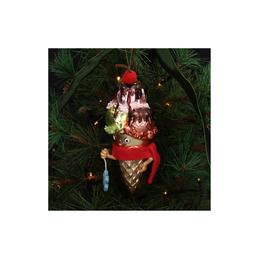 Kersthanger IJscoman Glas Multi 17.1 cm