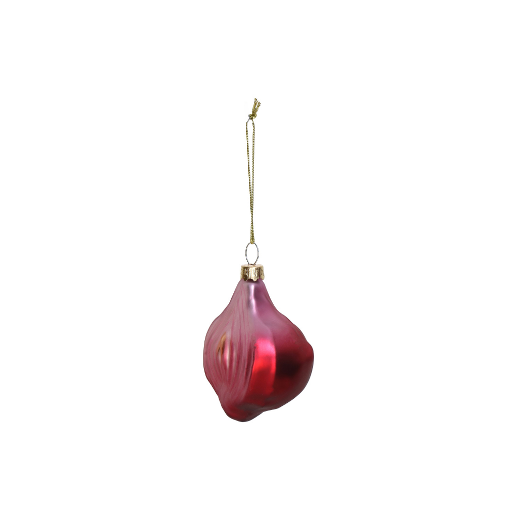 Kersthanger Ui Glas Paars 7.8 cm