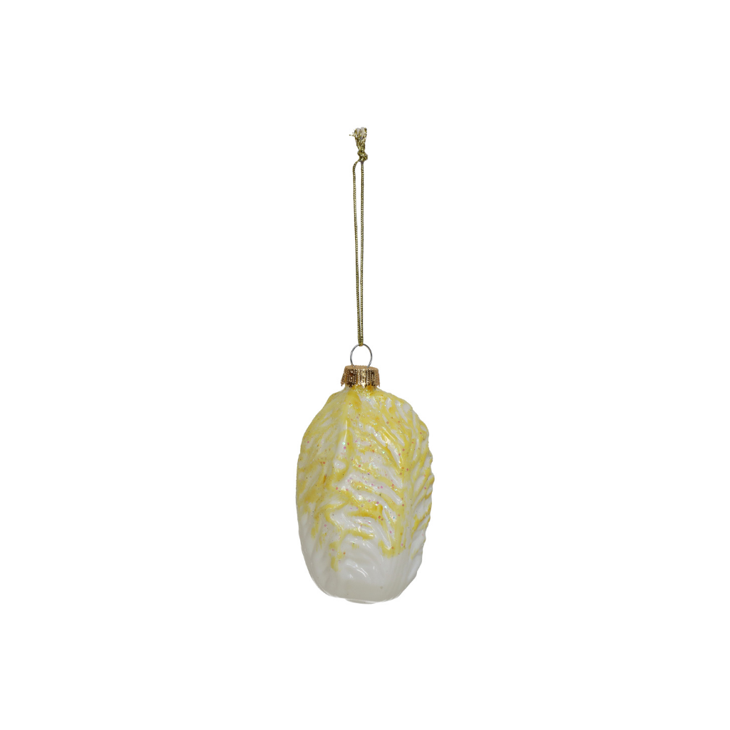 Kersthanger Witlof Glas Geel 9.6 cm