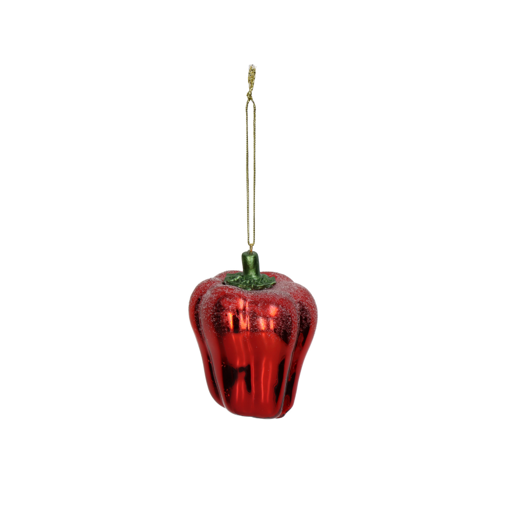 Kersthanger Paprika Glas Rood 8.4 cm