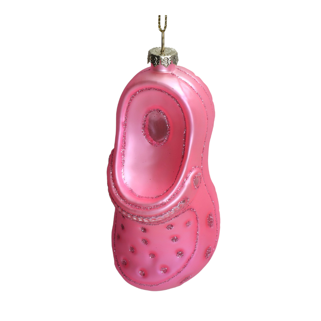 Kersthanger Pantoffel Roze 12.1 cm