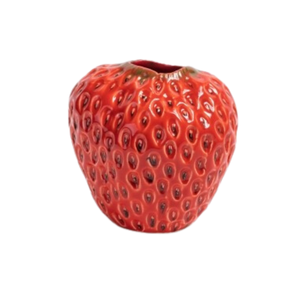 Des Pots Aardbeivaas rood 12 x 12 cm