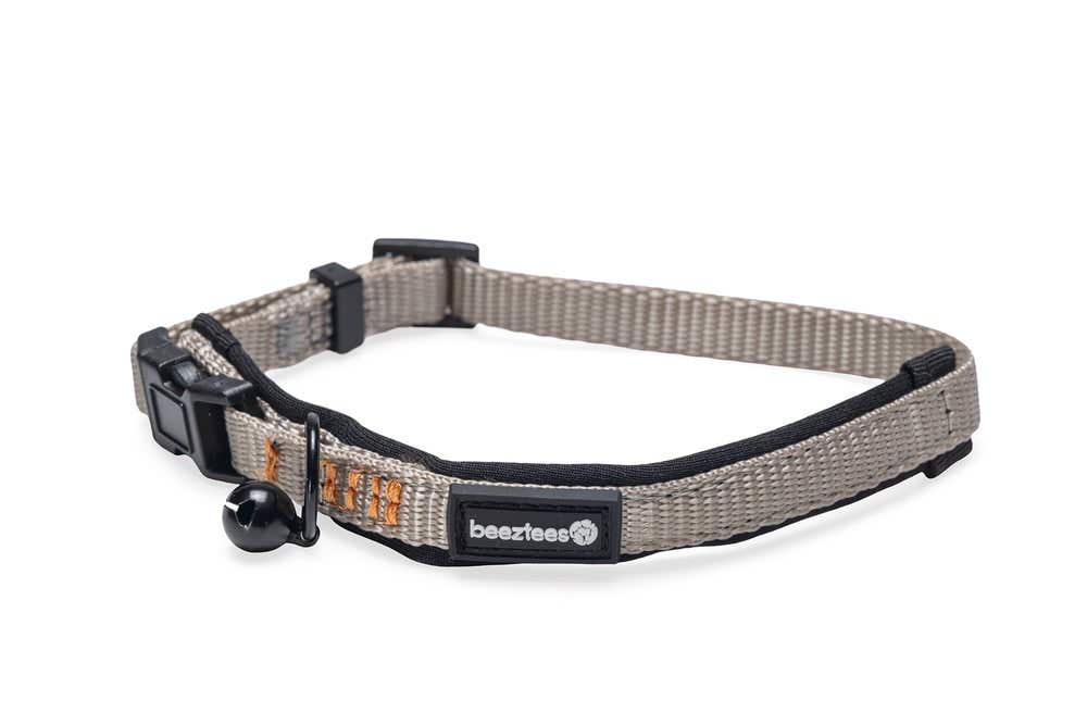 Beeztees kattenhalsband Parinca grijs 25-30 x 1 cm