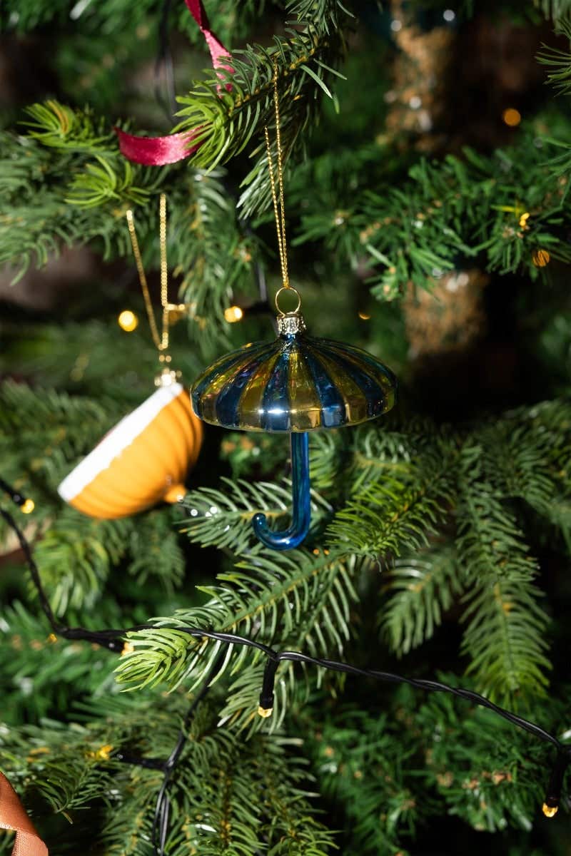Paraplu Goud-Blauw Yup in de boom